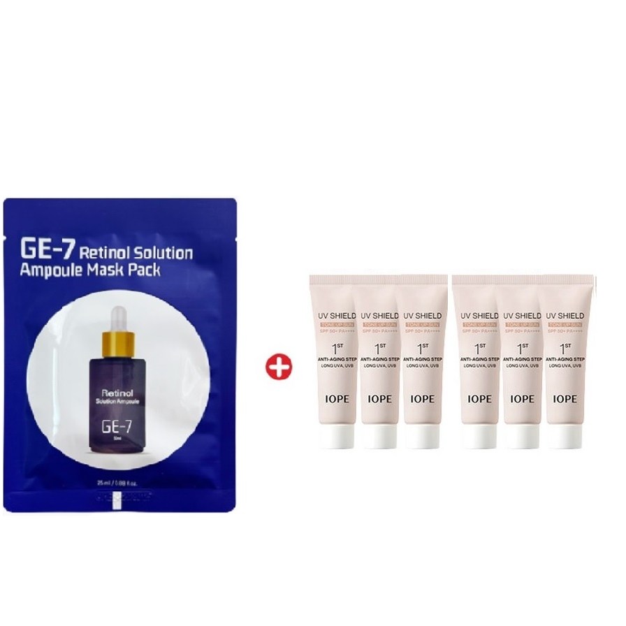 GE7 레티놀 에코 마스크/아이오페 UV쉴드 에센셜 톤업 선10mlx6개(총60ml) 신형 13,890원