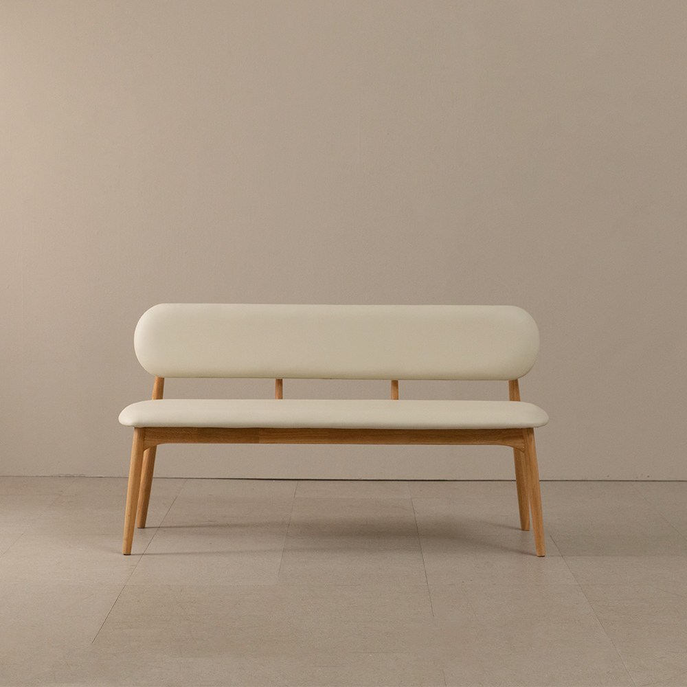 라움에스알 모드니 원목 식탁 등받이 벤치 1030 208,000원