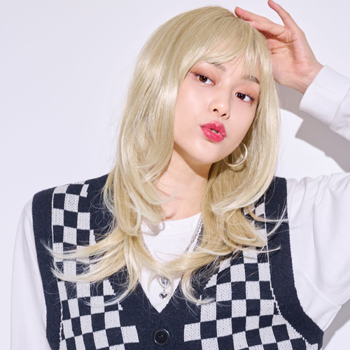 가발매니아 블론디 레이어드 55cm 수제가발 프론트레이스, 투톤블론드, 1개 88,900원