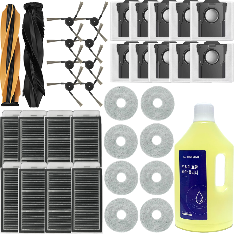드리미 L40s Pro Ultra 소모품 세제 먼지봉투 물걸레 브러쉬 필터 호환, 1개, 1년세트 69,800원