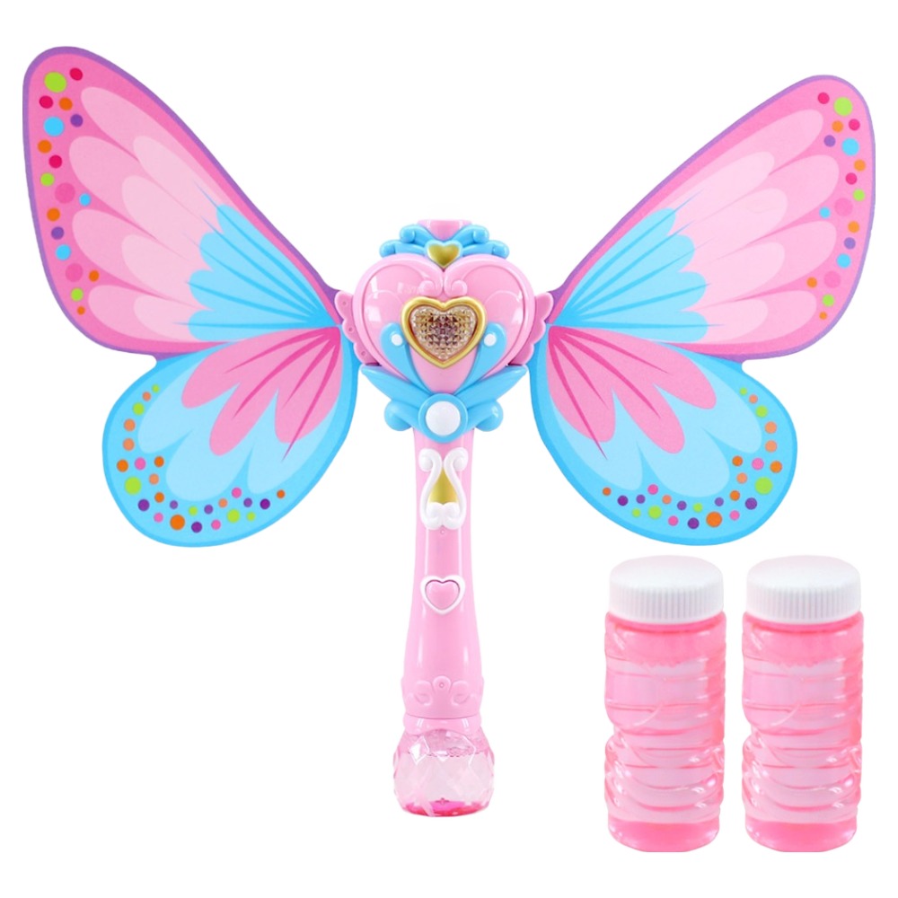 페어리 나비 요정 비눗방울 요술봉 + 비누방울액 2p 세트, 핑크, 1세트 9,780원