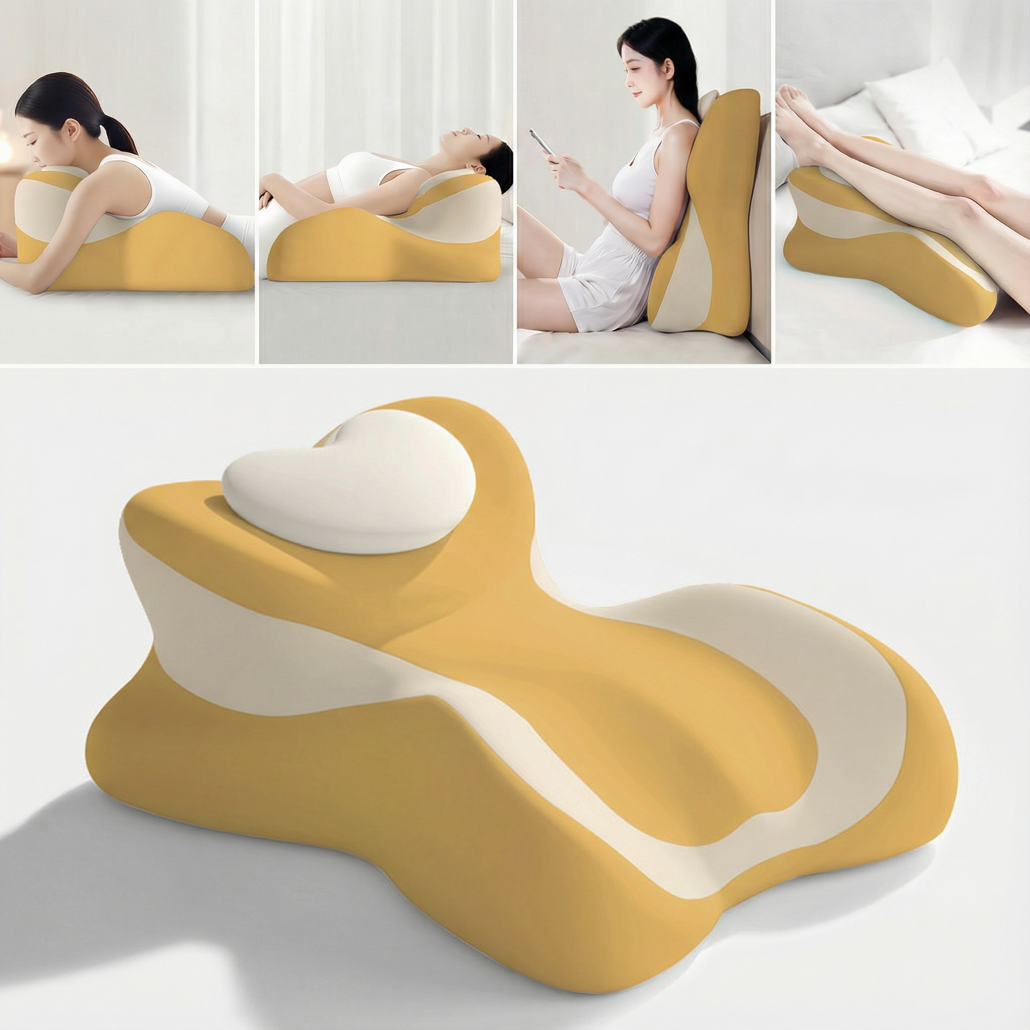 엎드려 자는 베개 경추목베개 다리베개 다기능 베개 패드 다리 올림 쿠션 다기능 엎드려 자는 베개 발돋움 핸드폰놀이 다기능 목편한 메모리폼 다리베개 등받이 쿠션 겸용 26,800원