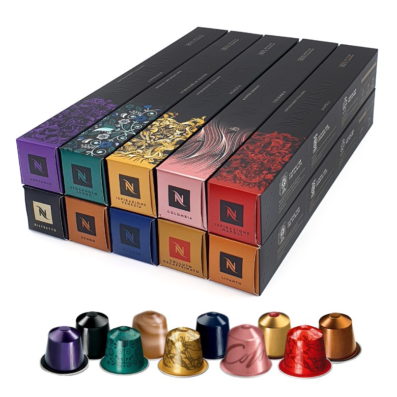 네스프레소 (독일직배송) 정품캡슐 10줄(100캡슐) 인기캡슐 모음 캡슐커피, 1세트 94,500원