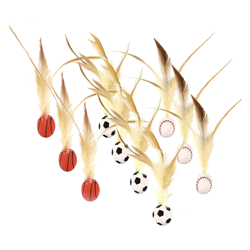 네오짱 고양이 탱탱볼 앤 깃털 장난감 10p, 혼합색상, 1세트 5,900원