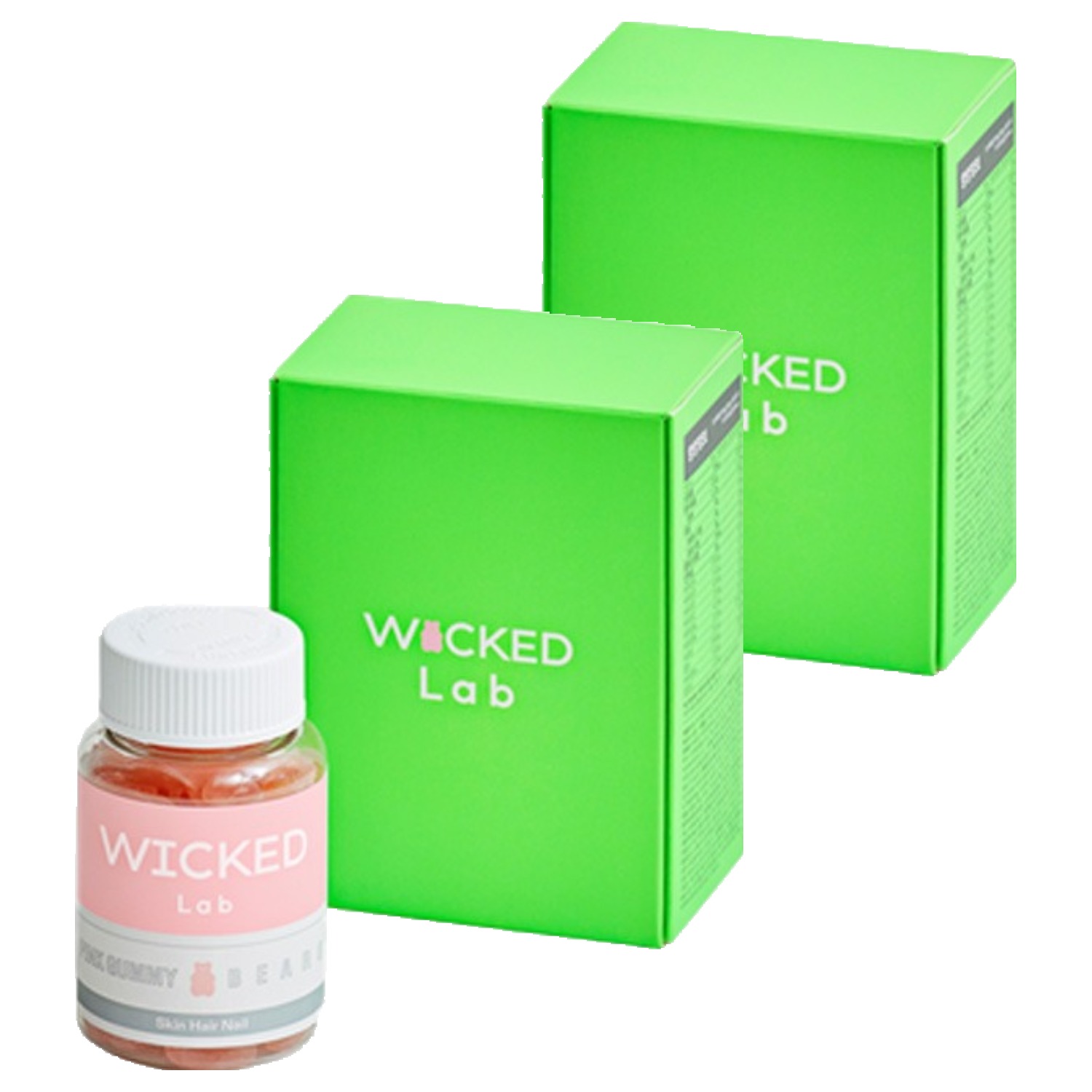 위키드랩 핑크구미 베어 멀티 비타민 비오틴, 40정, 2개 54,000원