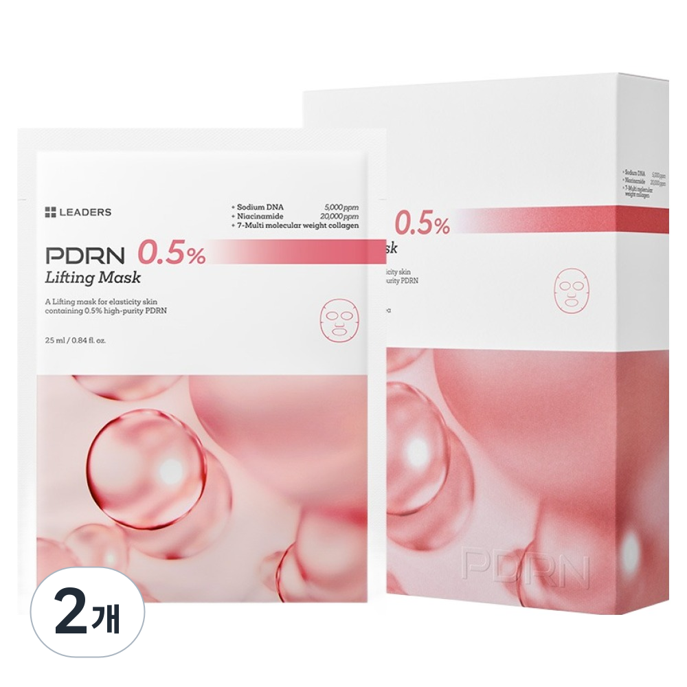 리더스 PDRN 0.5% 리프팅 마스크, 2개, 10개입 36,000원