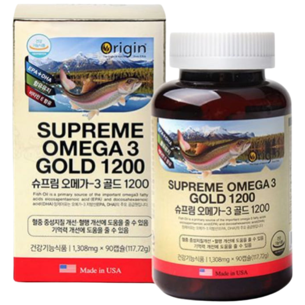 오메가3 1200mg 식약처 인증 하루 한알 비타민 E EPA DHA 혈행 건강 효능 남자 여자 항산화 작용 도움, 6개, 90정 210,000원