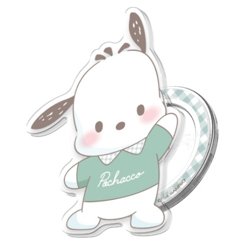 (정품)산리오 룸투어 그립 투명 마그네틱 스마트톡+자석링(맥세이프 호환), 룸투어_포차코, 1개 19,500원