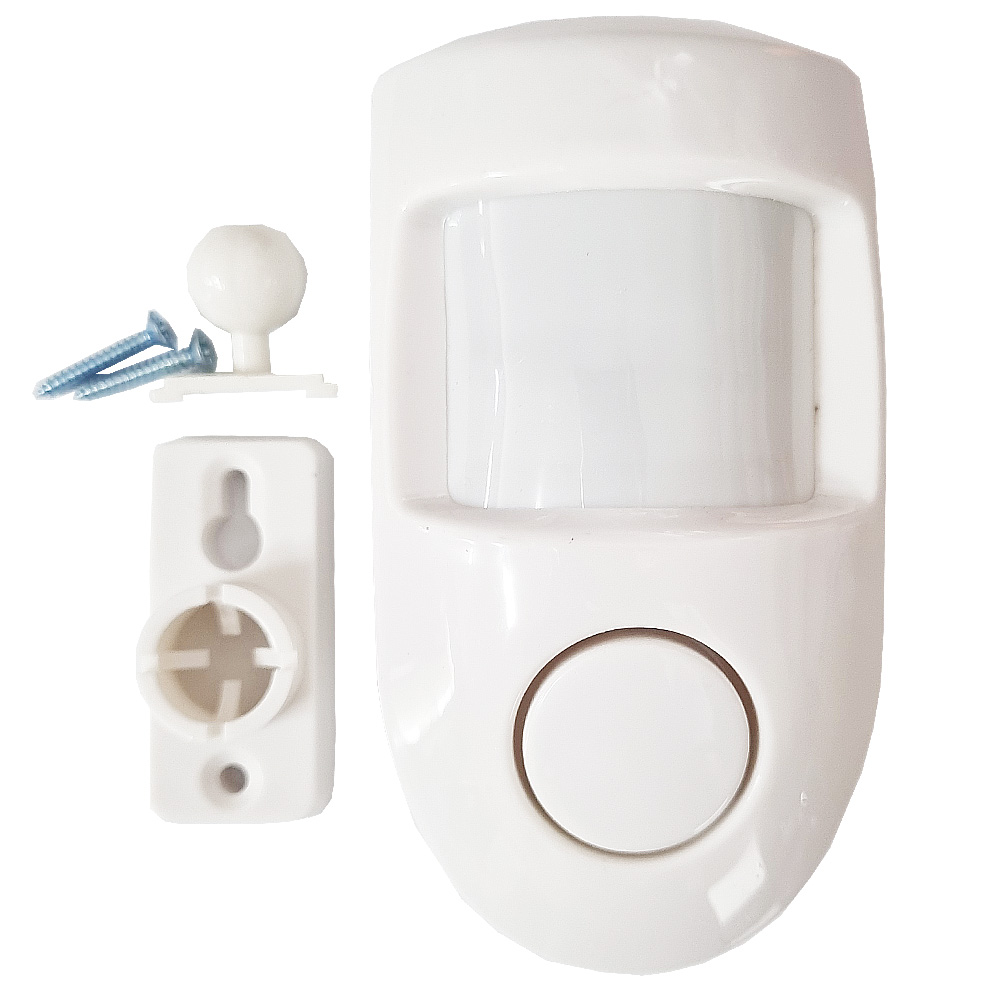 도매짱 무선 적외선 경보기 동작 감지 싸이렌 경보 센서 초소형 침입 방지기, 적외선감지기, 1개 12,900원