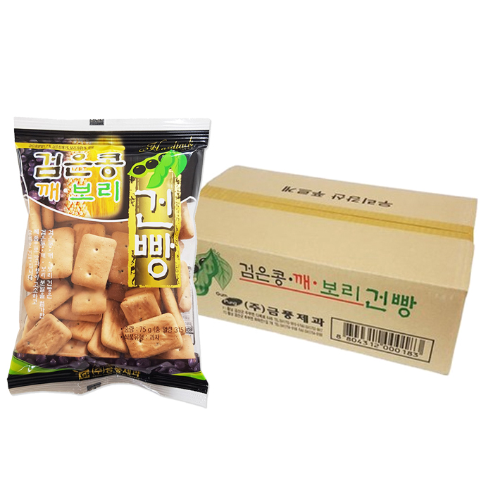 금풍제과 검은콩 깨 보리 건빵, 75g, 30개 11,830원