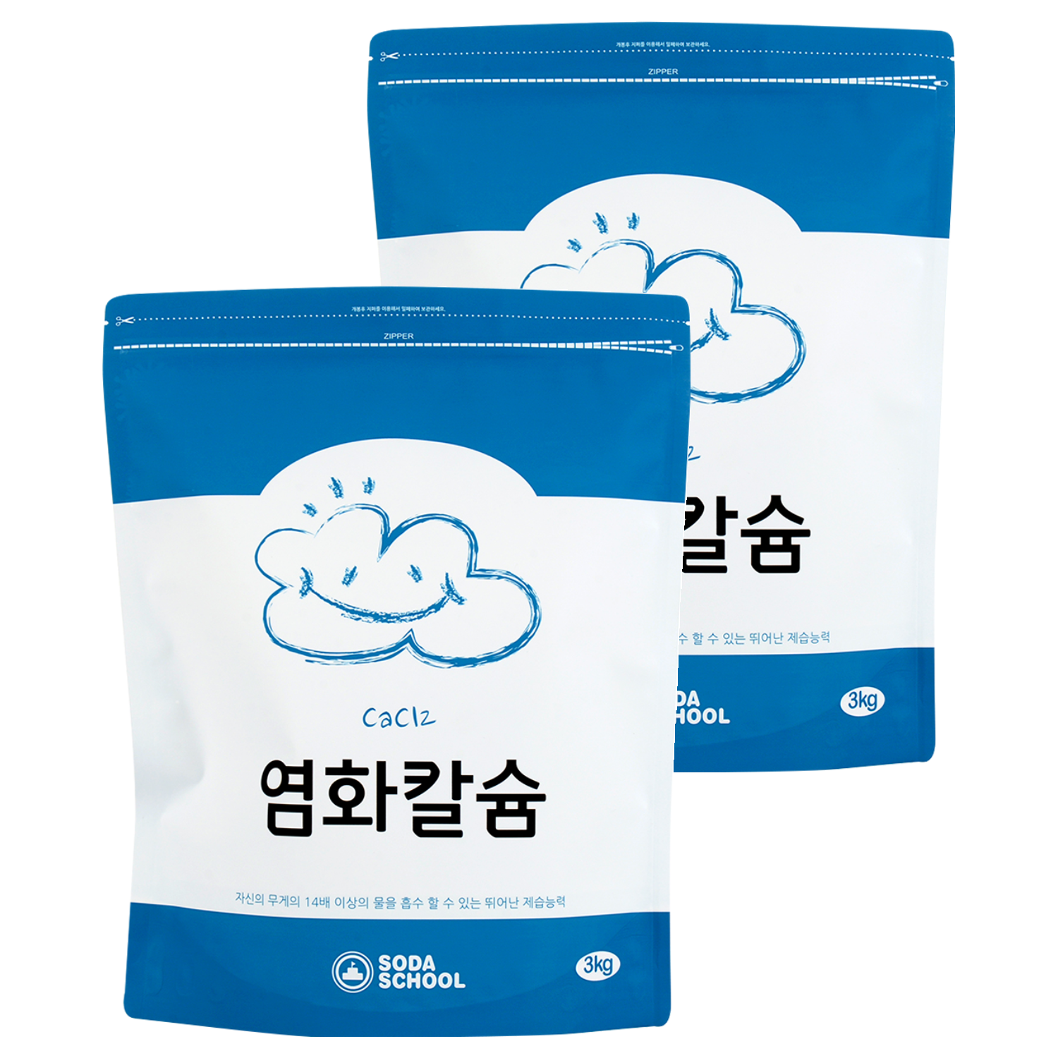 소다스쿨 염화칼슘 리필, 3kg, 2개 8,490원