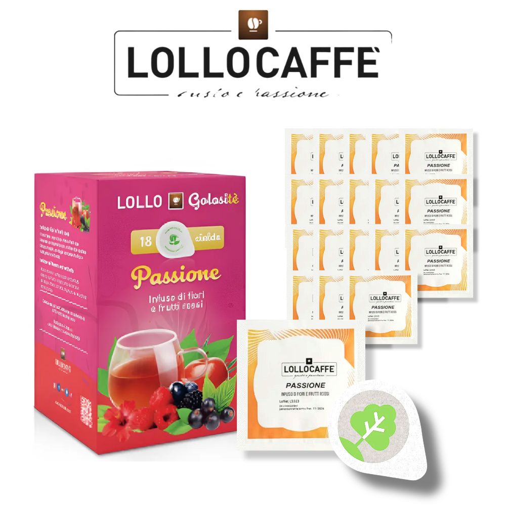 [롤로] PASSIONE | ESE 차 파드(포드)커피(44mm) | 3.3g, 18개 | 히비스커스 | 이탈리아 나폴리 | 미슐랭쎼프가 극찬한 티 |, 2.5g, 1세트, 18개입 14,000원