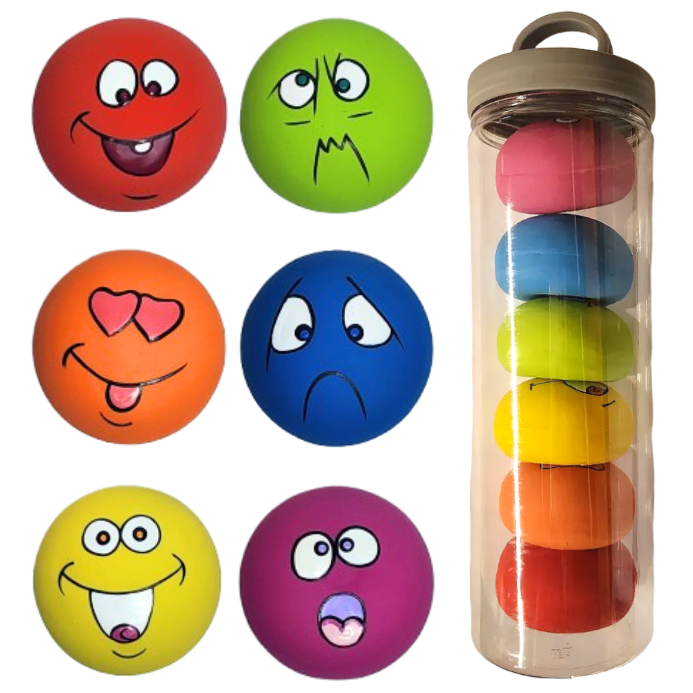 픽스모 라텍스 볼 강아지 만득이 장난감 6개세트, 1개, 6종 21,300원