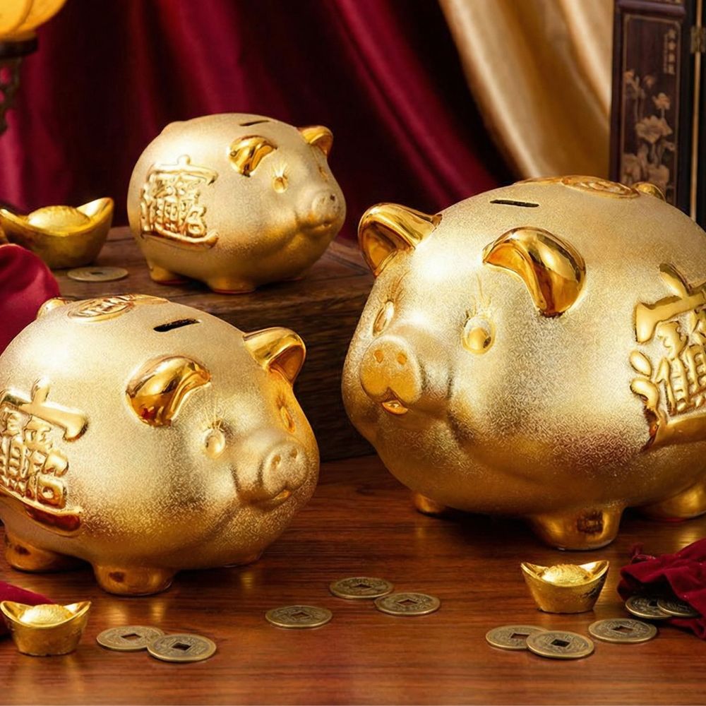 보픈 황금 돼지저금통 용돈모으기 개업선물 프리미엄, 골드 18,500원