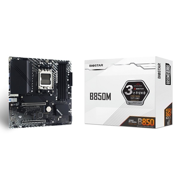 [BIOSTAR] B850MT-E PRO 제이씨현 (AMD B850/M-ATX) 129,900원