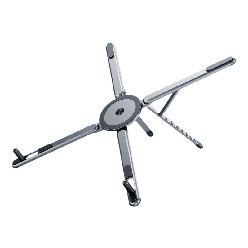 3in1 자석흡착 휴대용 다기능 휴대폰 패드 노트북 통용 알루미늄 합금 거치대, 1개, 회색 13,900원