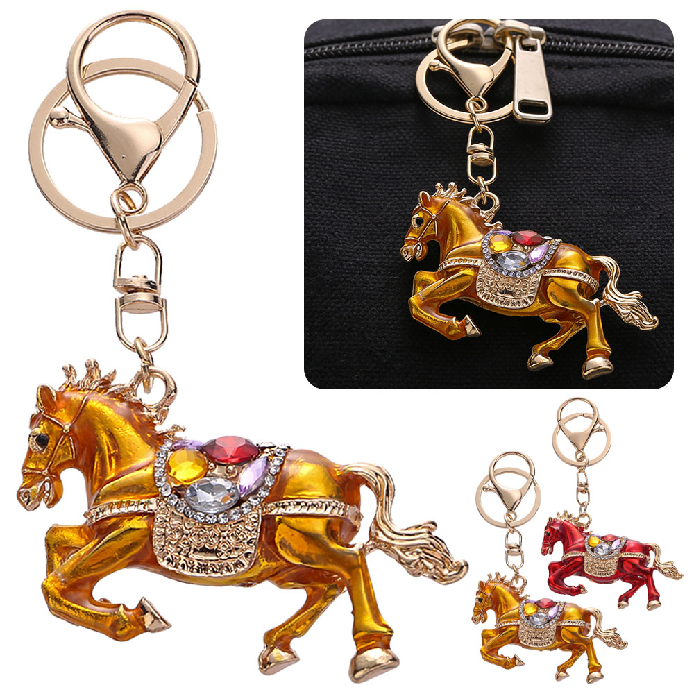 루이 2026 행운의 말의해 다이아몬드 키링 핸드메이드 세팅 설 액세서리 가방 걸이/ 펜던트/기원 소원 8,900원