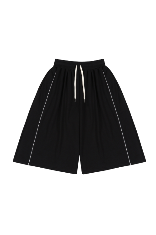 MUSCOLO 자이언트 파이핑 버뮤다 팬츠 블랙 66,200원