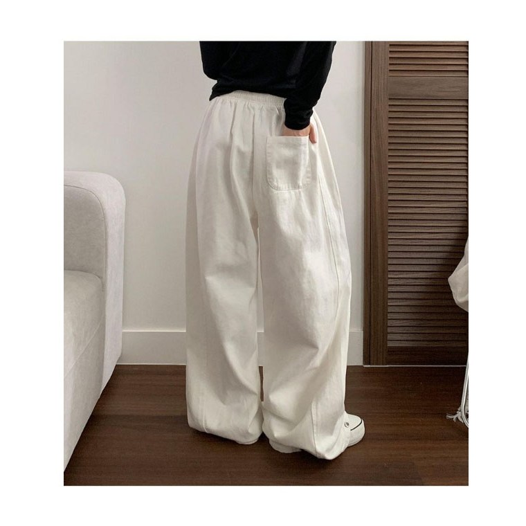 부기샵 여성팬츠 데저 코튼 밴딩 밑단스냅버튼 벌룬 와이드팬츠 26,800원