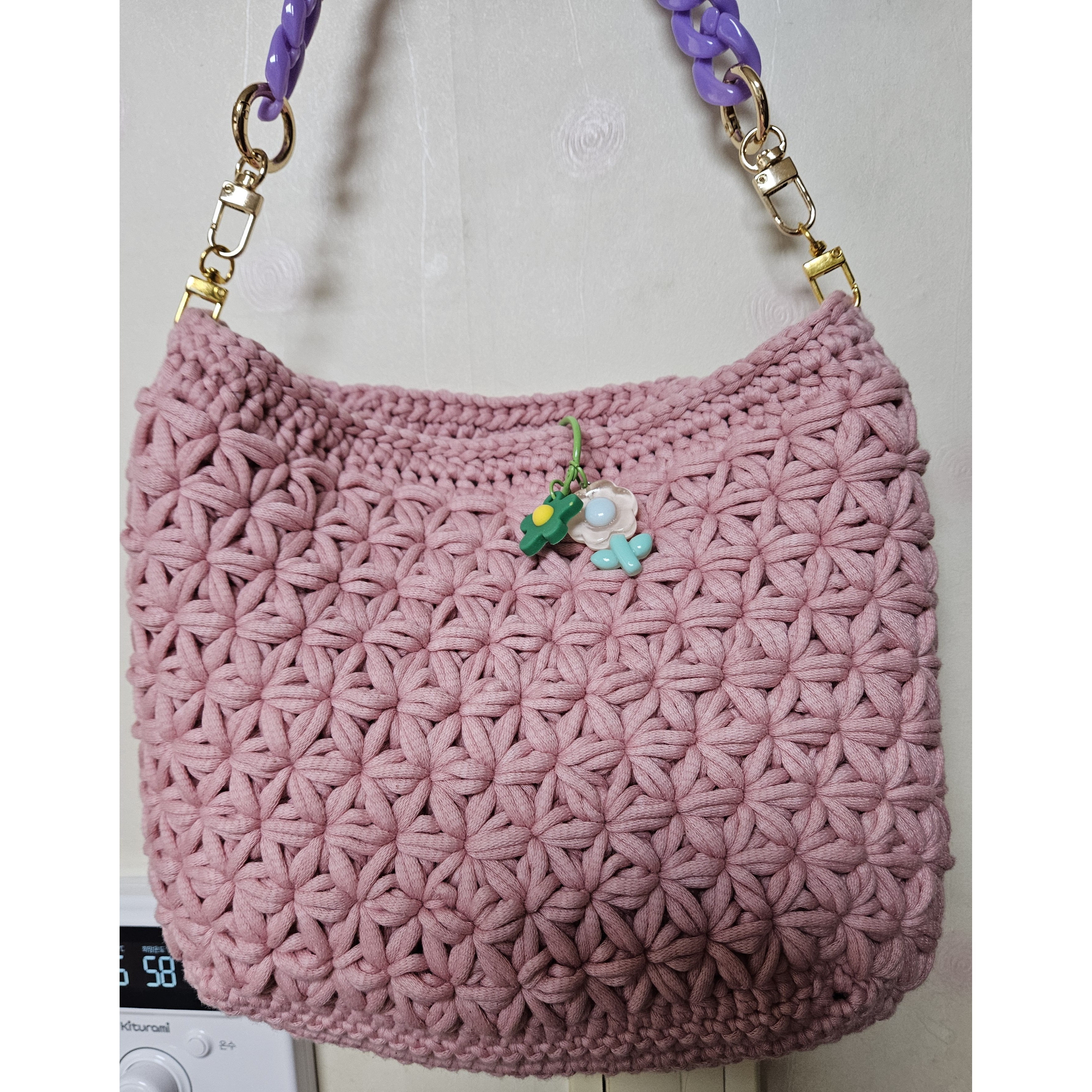 핸드메이드꽃무늬가방 40,000원