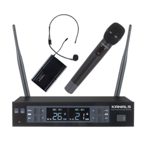 KANALS MW-620 무선마이크 2채널 /핸드무선2개/ 900MHZ 주파수/ 수업용 강의용 공연용 /카날스MW620 293,020원
