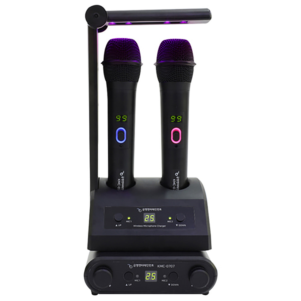 KMC0707 금영 UV LED 살균 2채널 노래방 무선마이크, KMC-0707 220,000원