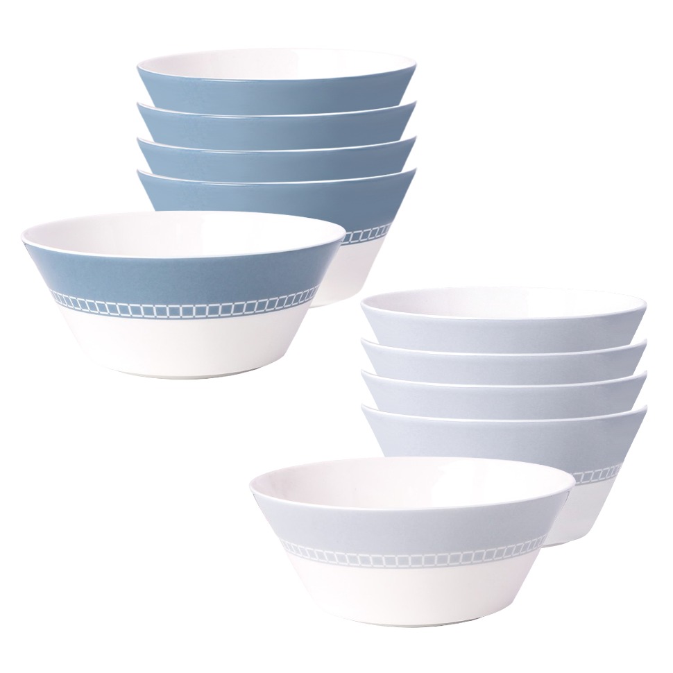 한국도자기 본차이나 아름 대접 2종 x 5p 세트, 블루, 그레이, 1세트 130,510원