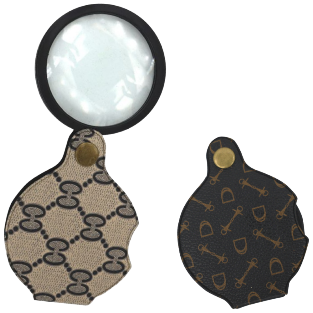 유니샵 1+1 휴대용 명품 돋보기 20배율 어지러움방지 케이스포함, 1세트, 갈색+흑색 14,100원