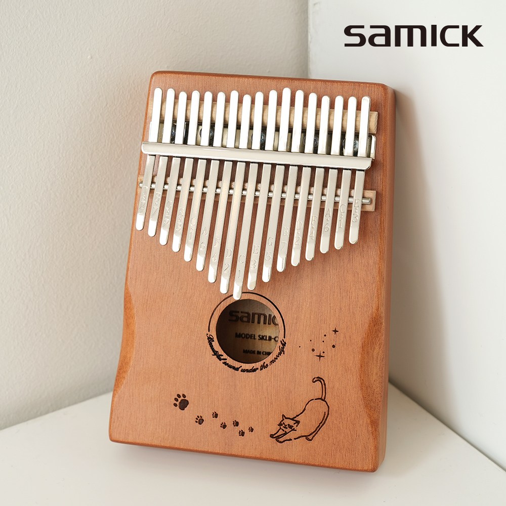 삼익 칼림바 SKLB-17 고양이 올솔리드 마호가니 17키 음계각인 일러스트 디자인 29,000원