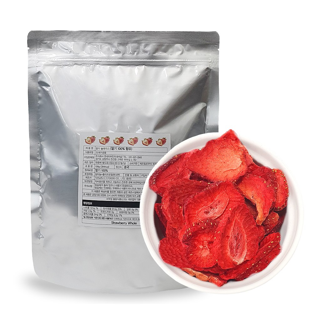 앤네이처 동결건조 딸기슬라이스, 100g, 2개, 현재가 24,010원