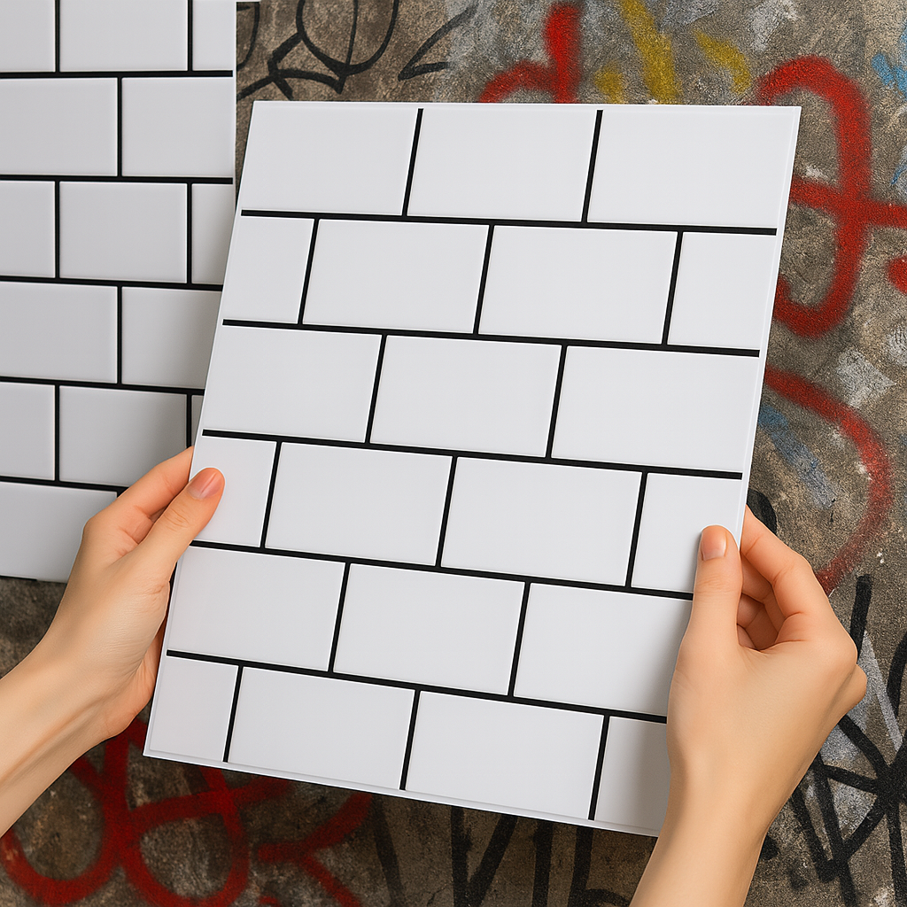 헤인느 붙이는 대리석 타일 시트지 주방 데코 벽지 30x30 8,800원