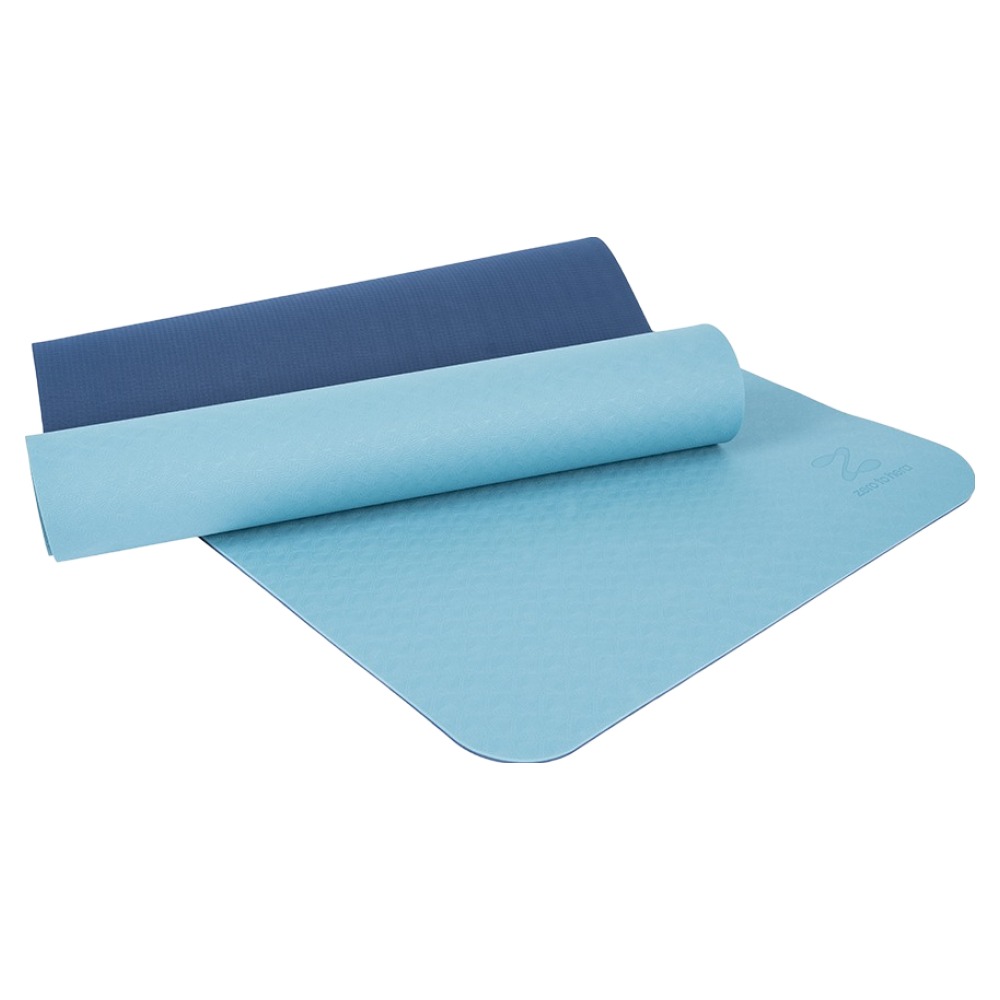 제로투헤라 미니멀 TPE 논슬립 트레이닝 양면 요가매트, 블루 + 네이비, 1개 17,900원