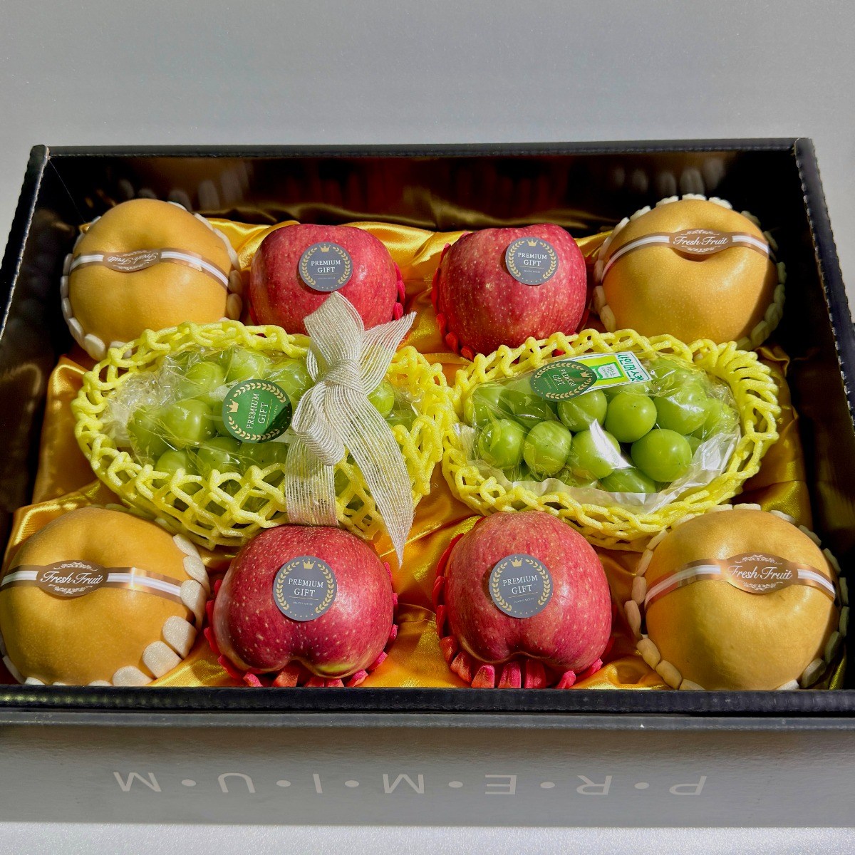 [실속&고급] 설날 과일선물세트 보자기동봉 샤인머스캣2 사과4 배4 프리미엄 과일세트 설날 추석 명절 부모님 선물, 10개 99,000원