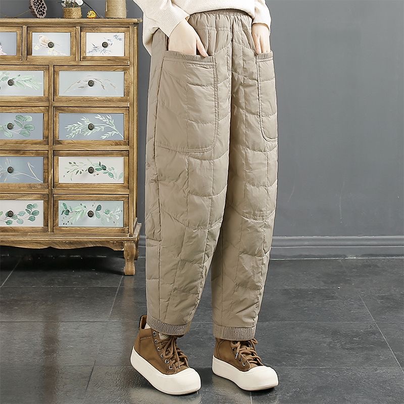 휠렉스 여성 방한 보온 밴딩 퀄팅 패딩바지 JT219 26,400원