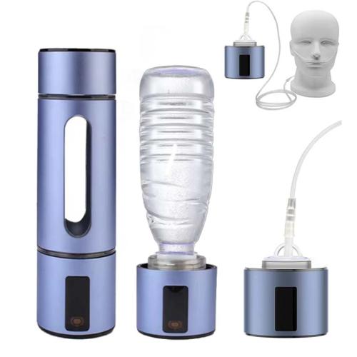 수소수 발생기 알칼리수 제조기 높은 수소 5000ppb 물 생성기 PEM 휴대용 흡입기 PPB 시간 표시가있는 최고의 물병 120,020원