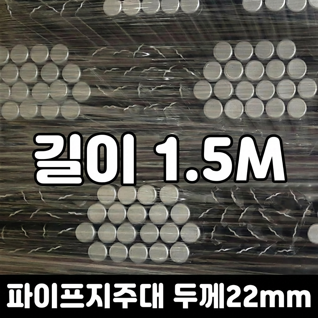 트루온 국내생산 아연 파이프 지주대 고추대 지지대 1.5M 두께 22mm, 20개 44,000원