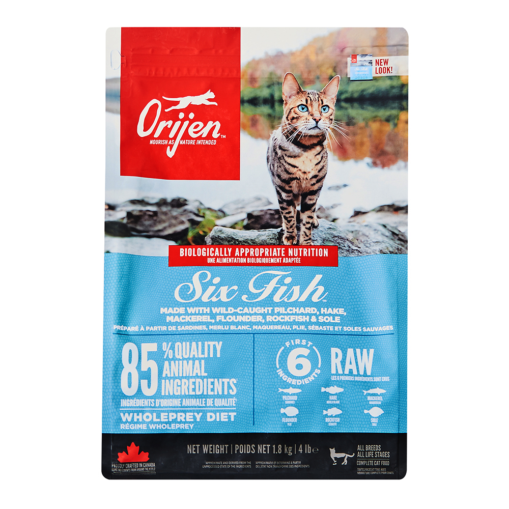 오리젠 전연령 6 피쉬 고양이 건식사료, 정어리, 1.8kg, 1개 45,800원