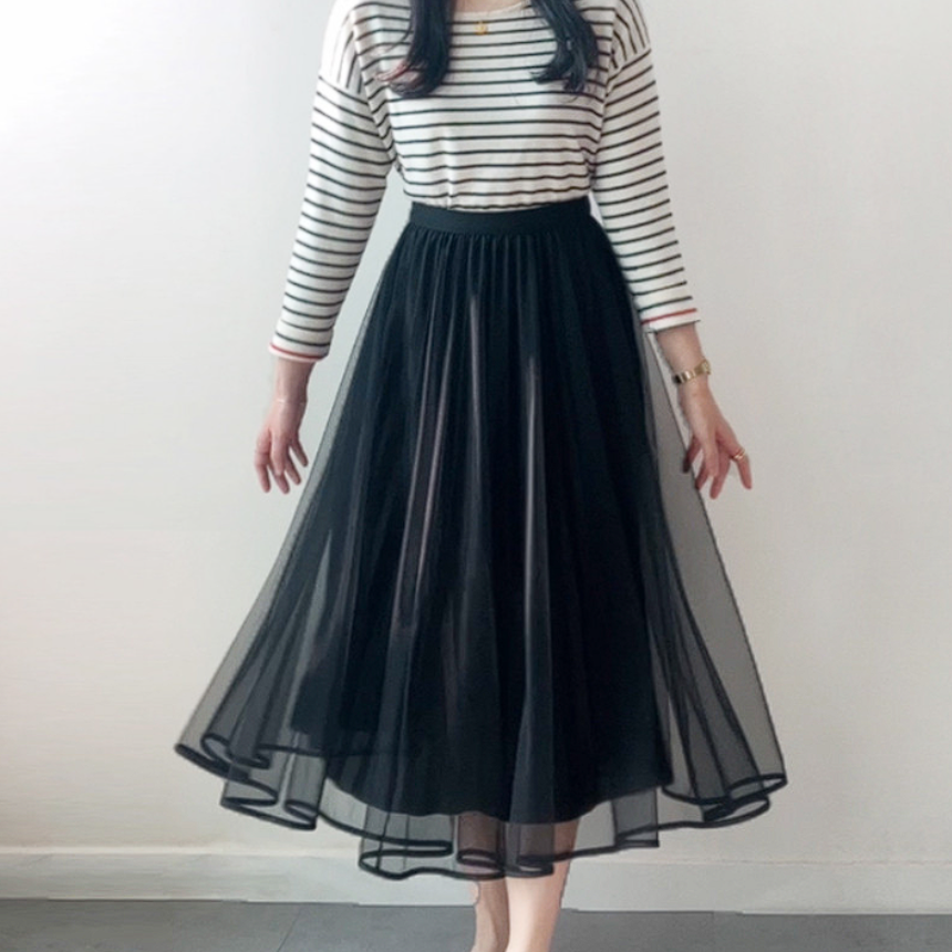 라라로엔픽 여리여리핏 플리츠 쉬폰 샤스커트 23,860원