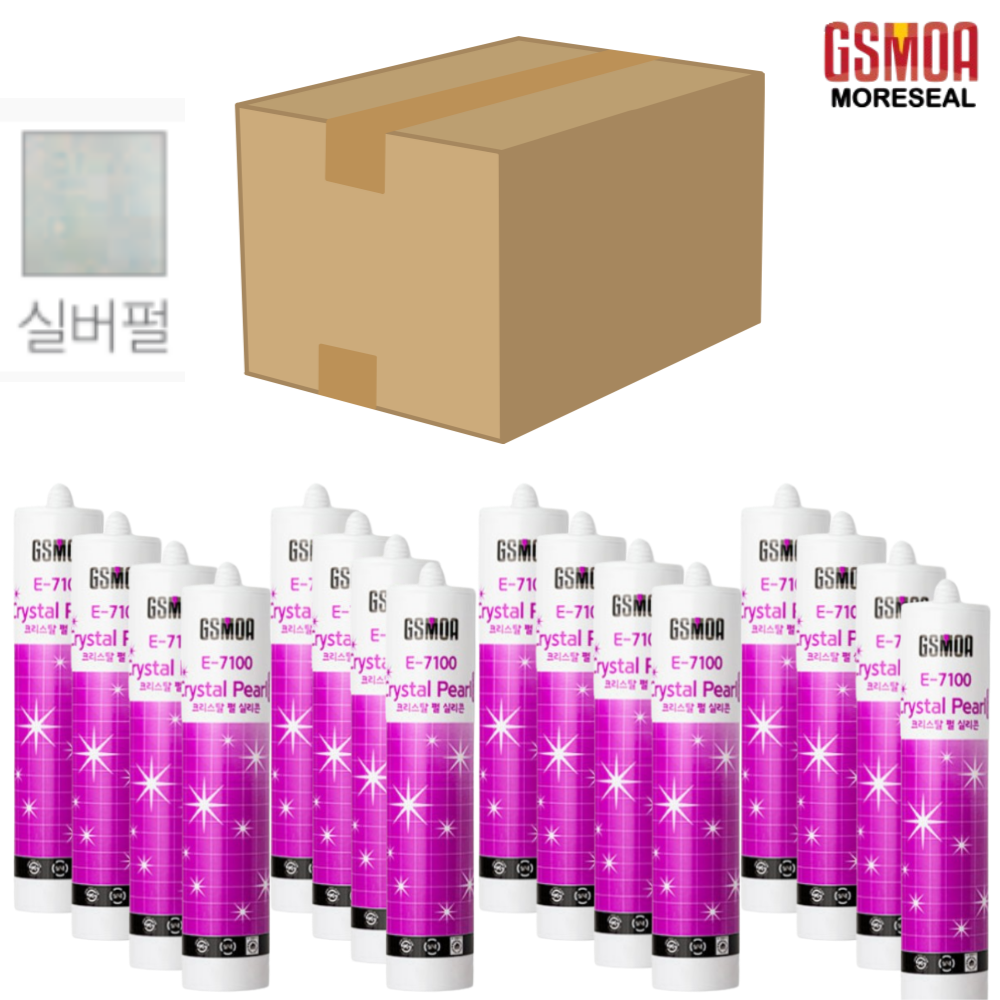 한박스 은색펄 친환경 바이오 펄 실리콘 반짝이 욕실용 화장실 주방용 욕실 방수 타일 실버펄 실리콘 E-7100 88,000원