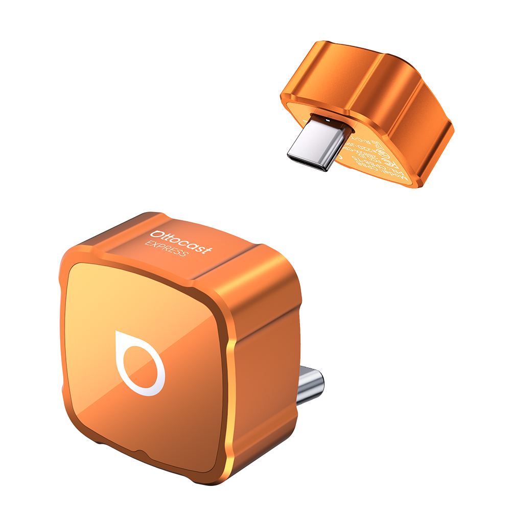 오토캐스트 3in1 무선 안드로이드 오토 무선 카플레이 아이폰 AirPlay 화면 미러링 지원 미니 어댑터, 오렌지, CP88-TC5 / C타입 지원 48,900원