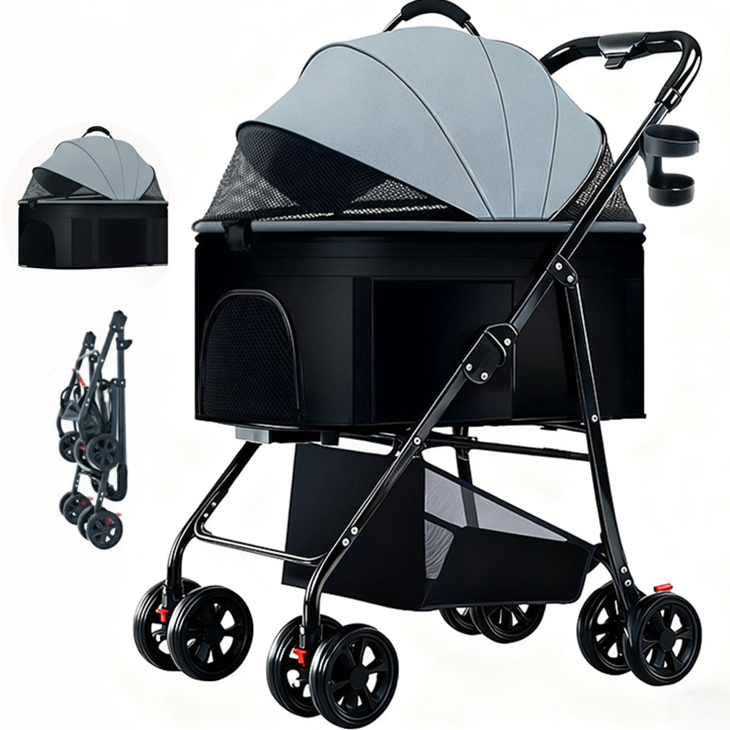 포조이 PawJoy 강아지 유모차 접이식 탈부착 대형 강아지/고양이 유모차 80,900원