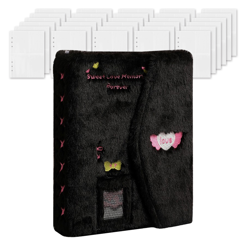 마다꾸미 콜렉트북 캐릭터 다이어리 포카 바인더 6공 + 속지 40p 세트, 바인더(블랙), 1세트 15,500원