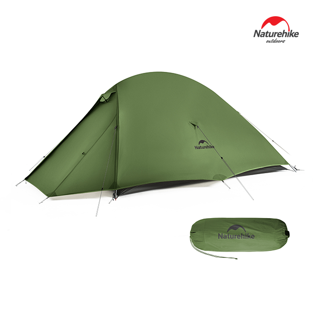 네이처하이크 Pro 클라우드업2 텐트 20D 초경량 백패킹 2인용 비박, 포레스트 그린 203,800원