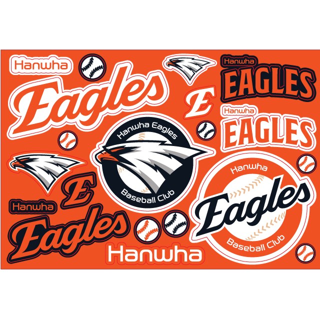 (신버전) [한화이글스] 야구 KBO 응원봉 자동차 스티커 13,000원