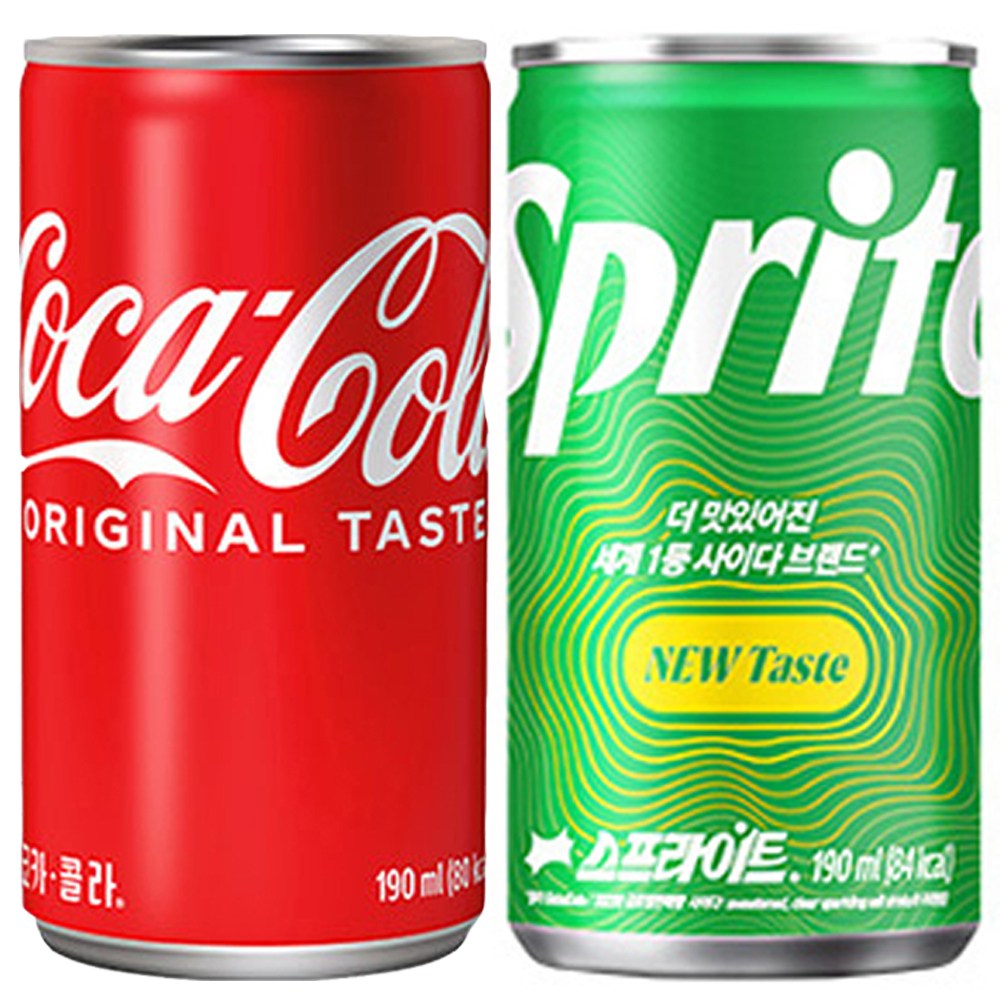 코카콜라+스프라이트 190ml 60개 (각 30개) (업소용), 60개, 190ml 34,400원