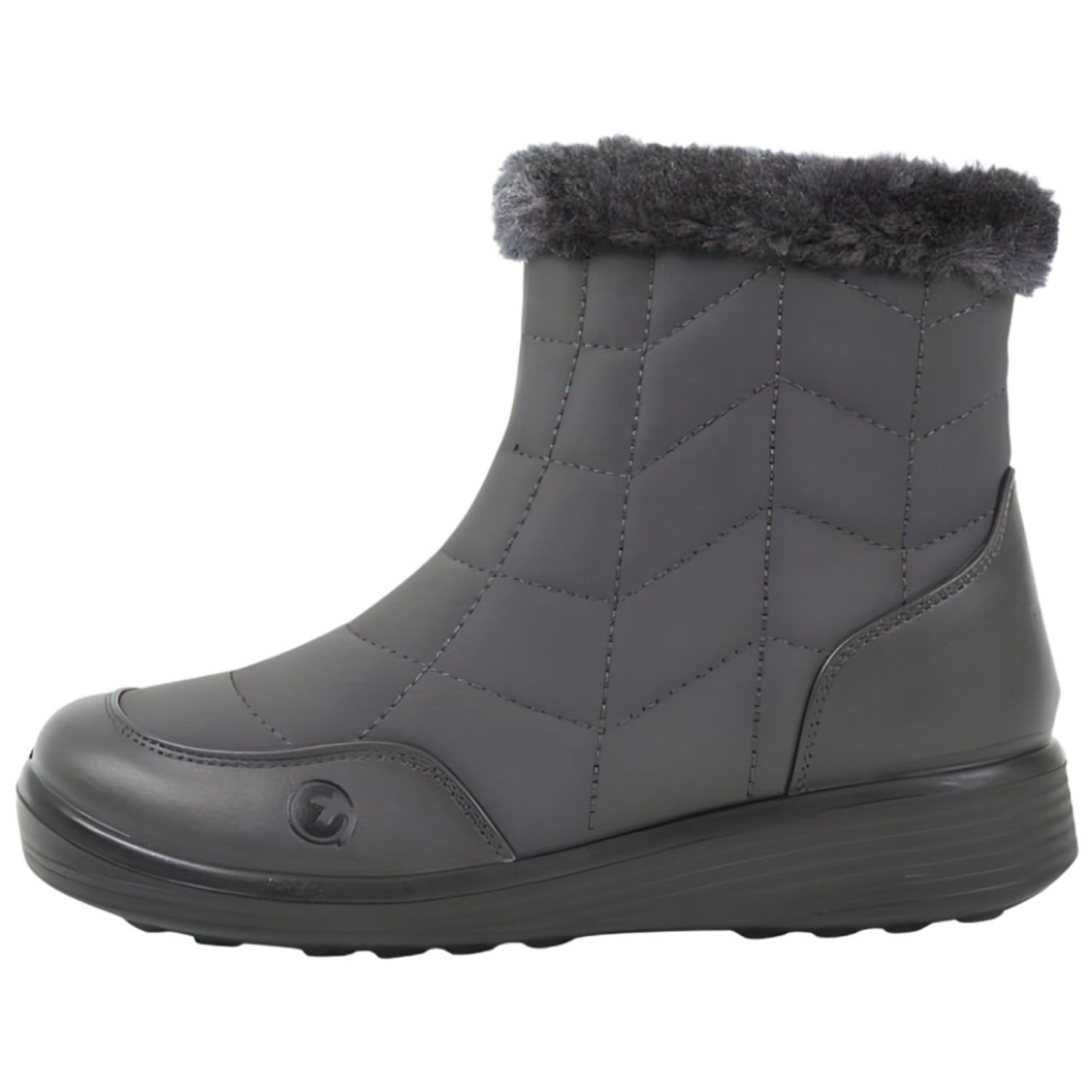 [에코로바]여성 퍼 따뜻한 안감 지퍼 패딩 앵클 털부츠 ER0303 51,920원