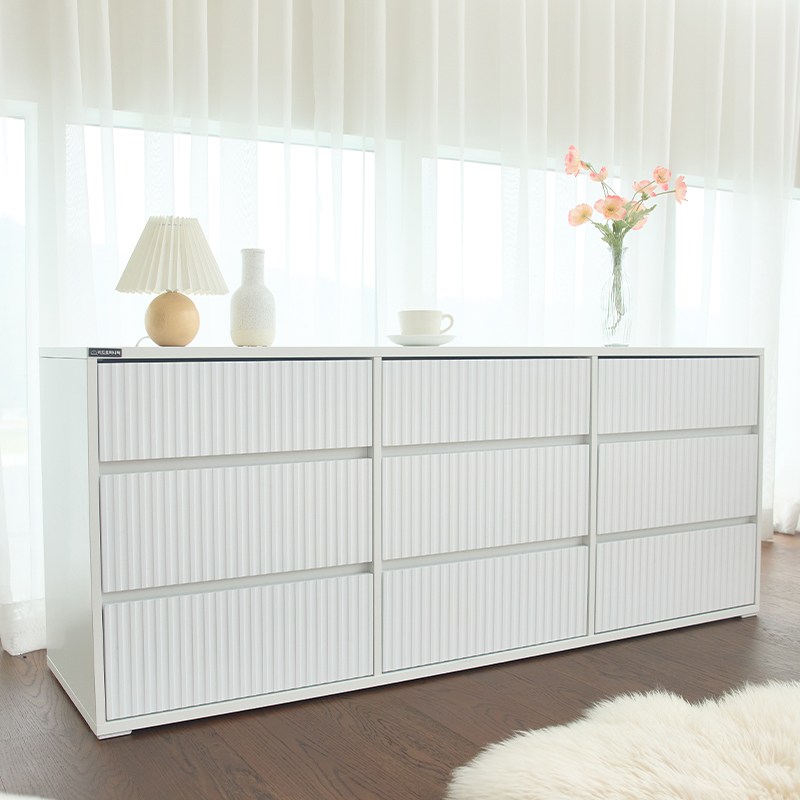 사월의가구 E0등급 친환경소재 3단 4단 서랍장 800 1000 1500 서랍장 템바보드 마스 서랍장, 화이트(템바보드) 287,500원