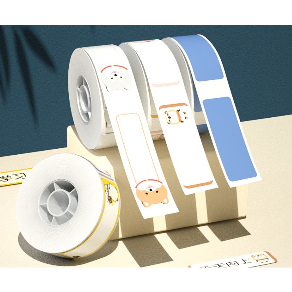 Niimbot D11 / D110 라벨프린터 라벨용지 캐릭터형 동물모양 원형 과일 말풍선 문구 물고기 발바닥 식물 인텍스 주얼리 네임택 케이블라벨 폴더 화이트 칼러 다양 6,820원