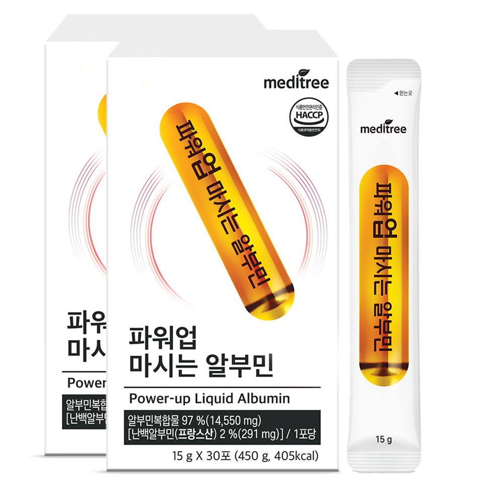 메디트리 파워업 마시는 알부민, 450g, 2개 15,090원