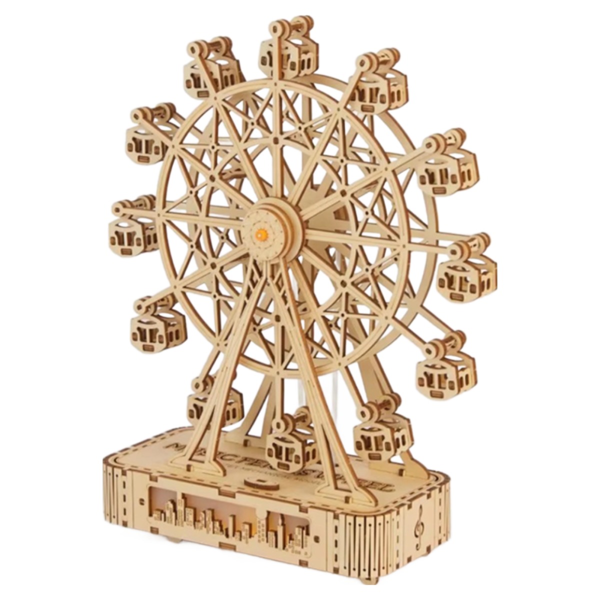 투데이리빙 대관람차 3D LED 오르골 입체 퍼즐 diy 우드 모형 만들기 뮤직 박스 집중력 향상 키트 장식품 24,800원